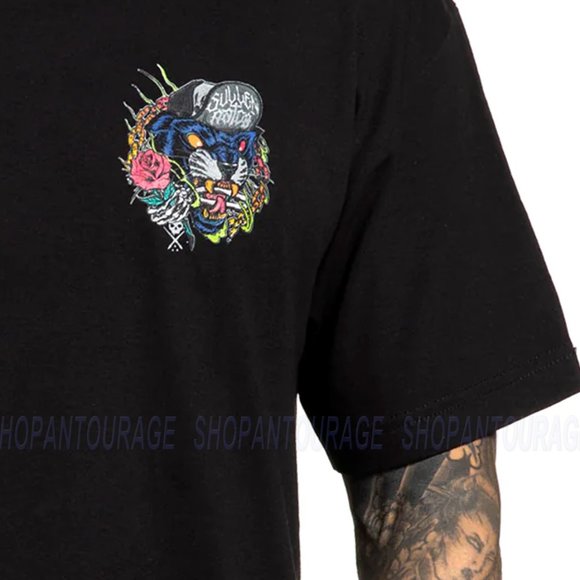 Sullen Art Collective Deathless Panther Standard Fit SCM5004 New Short Sleeve Me - Picture 5 of 6